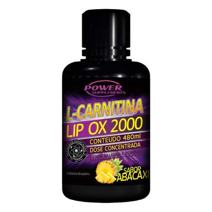 L-Carnitina Power Supplements Lip Ox 2000 Abacaxi 480ml