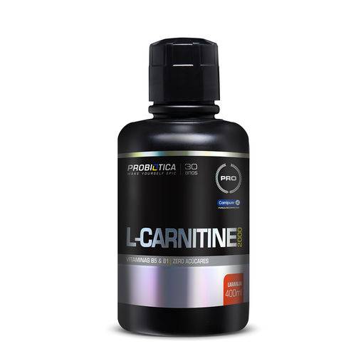 L-carnitine 2000 400ml Laranja - Probiótica Pro