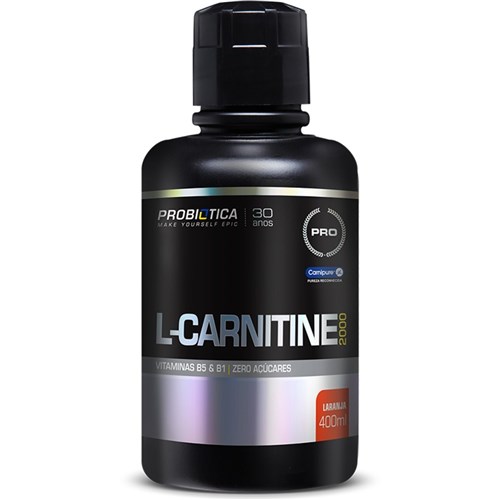 L-Carnitine 2000 400Ml Probiótica - Laranja