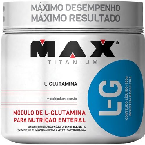 L-g Glutamina - 300gr - Max Titanium