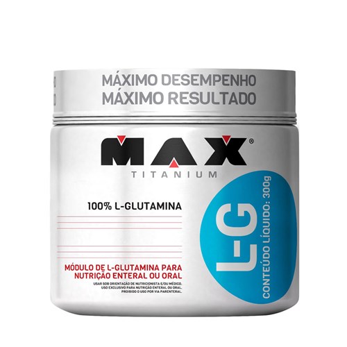 L-G Glutamina 100% 300g - Max Titanium