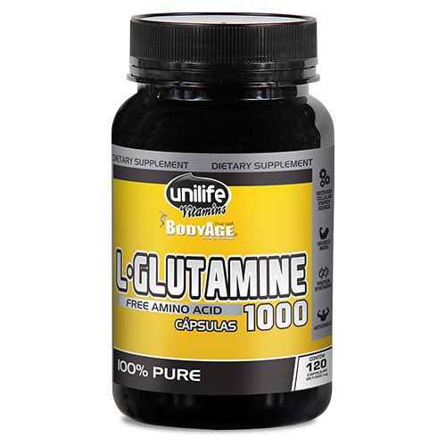 L-Glutamina 100 Pura 120 Cápsulas 1000mg - Unilife