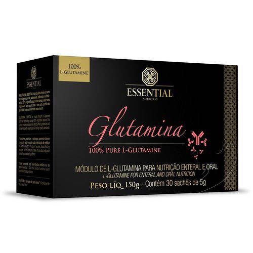 L-Glutamine 100% Pure Glutamina - Essential Nutrition - 30 Saches de 5g