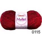 Lã Mollet Círculo 40g - Cor 0115 - Rubi
