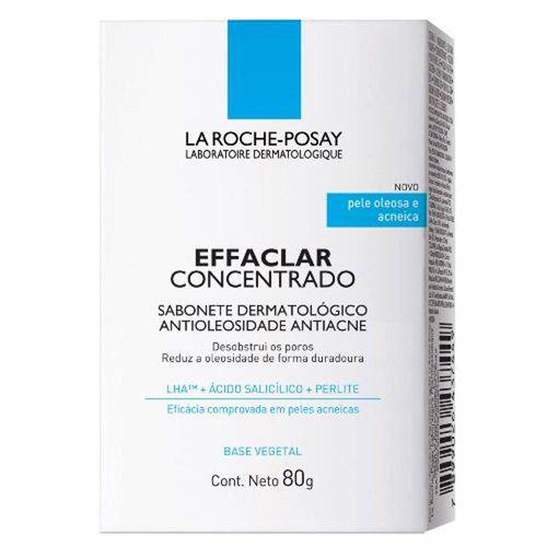 Tudo sobre 'La Roche-Posay Effaclar Sabonete Dermatológico Antioleosidade Antiacne 80g'