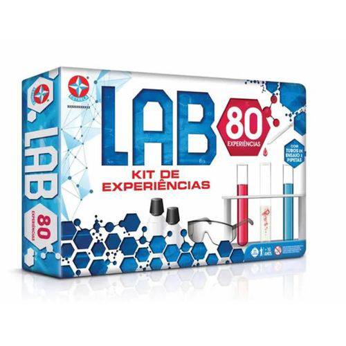 Lab Kit de Experiências - 80 Experiências - Estrela