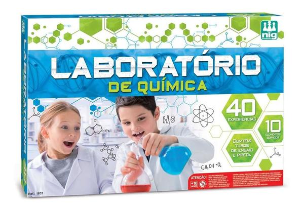 Laboratório de Química C/ 40 Experiências + Kit - Nig