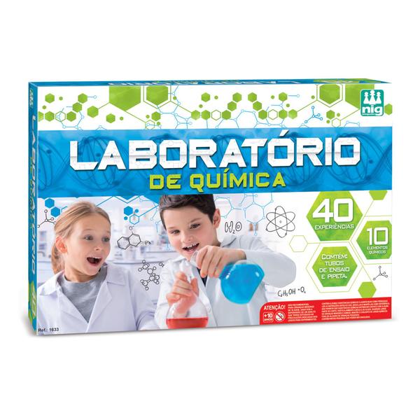 Laboratorio de Química Nig - Kit com 40 Experiências