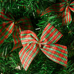 Laços Natalinos Vermelhos 6 Peças 10cm - Orb Christmas