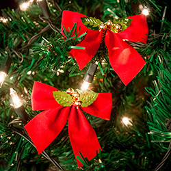 Laços Vermelhos 6cm 8 Peças- Orb Christmas