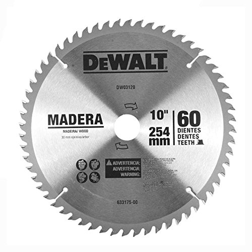 Lâmina de Widea 10'' (254mm) 60D para Madeira DW03120 Dewalt