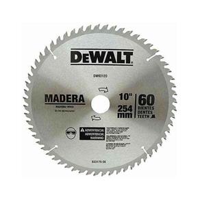 Lâmina de Widea 10`` (254mm) 60D para Madeira DW03120 Dewalt