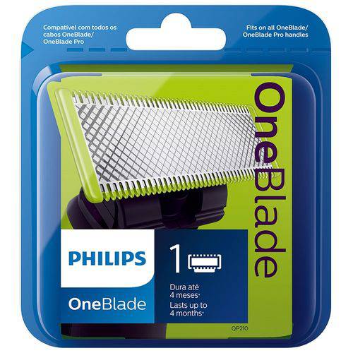 Tudo sobre 'Lâmina para Aparelho de Barbear Philips Oneblade Qp210/50 para Séries Qp25 e Pro Qp65'