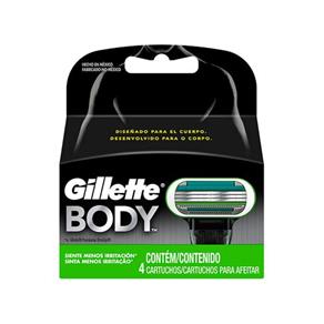 Lâmina para Aparelho de Depilar Gillette Body - 4un.
