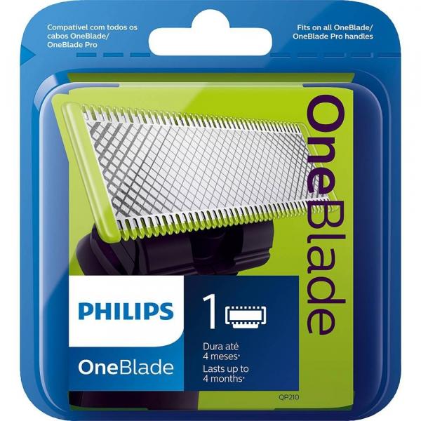 Tudo sobre 'Lâmina Refil para Barbeador Philips Walita OneBlade e OneBlade Pro - QP210'