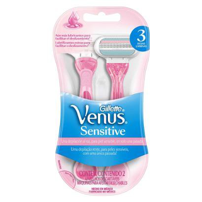 Lâminas de Barbear Sensitive Gillette Venus 2 Un