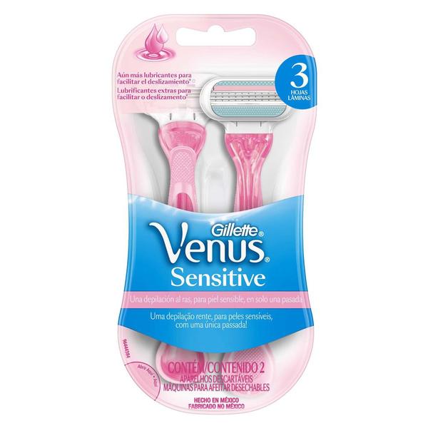 Lâminas de Barbear Sensitive Gillette Venus
