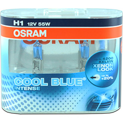 Lâmpada Biodo H1 12V Cool Blue Intense 4200K - Osram (Par)