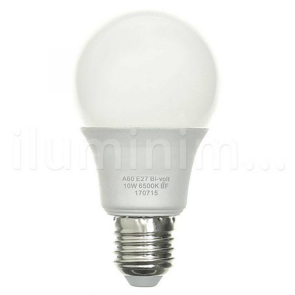 Lâmpada Bulbo LED A60 10W Bivolt Branca - Amarela - Iluminim Led