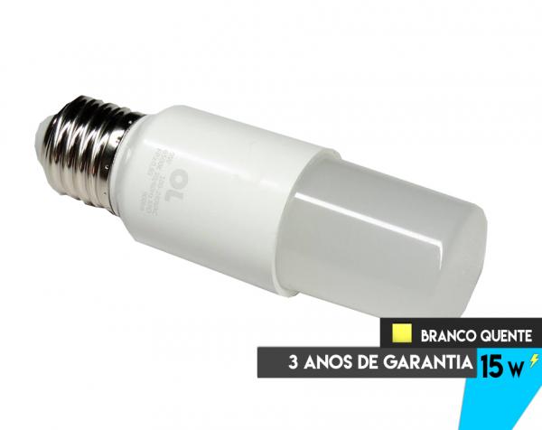 Lâmpada Compacta LED 15W - Branco Quente - Brand
