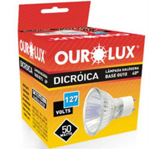 Lâmpada Dicróica Gu10 220v 50w - 01387 - Ourolux