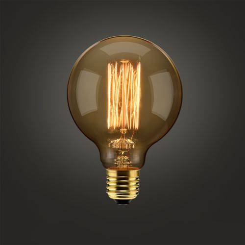 Lampada Filamento de Carbono G95 40w 127v 2000k