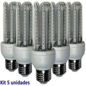 Lâmpada Led 7w Kit 5 Unidades E27 6400k Econômica Bi Volt Wmt2423