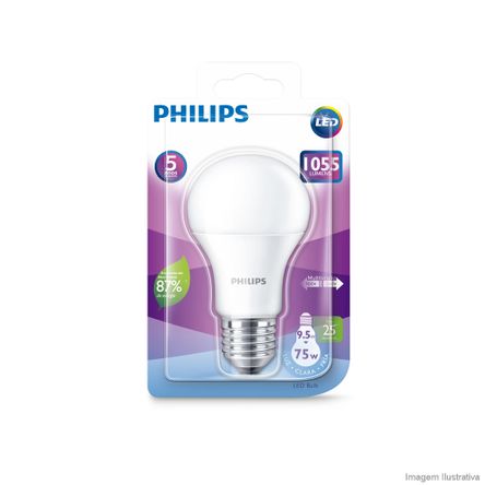 Lâmpada LED 9,575W Bivolt Branca Philips