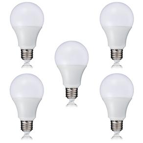 Lâmpada LED Bulbo 12W Branco Quente Rosca E27 Bivolt 90% Economia - Kit 05 Peças