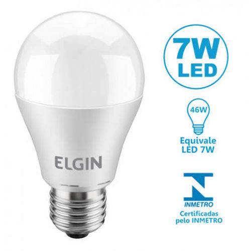 Tamanhos, Medidas e Dimensões do produto Lâmpada LED Bulbo 7W A55 Branca 6500K ELGIN