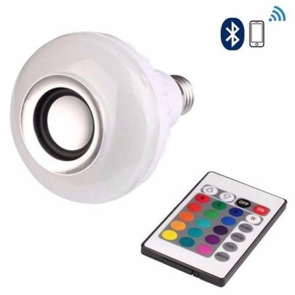 Lâmpada Led Caixa de Som Bluetooth Musical com Controle Rgb - Lampada