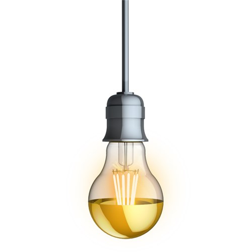 Tudo sobre 'Lâmpada LED de Filamento Bulbo Luz Amarela 4W Ouro Xanlite Bivolt'