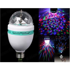 Lampada LED Giratória Colorida para Festas