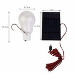 Lâmpada Led Recarregável Energia Solar S-1200 com Placa Solar Acampamento