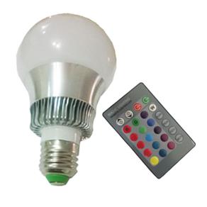 Lampada Led Rgb Colorida E27 5w Controle Remoto com Efeitos