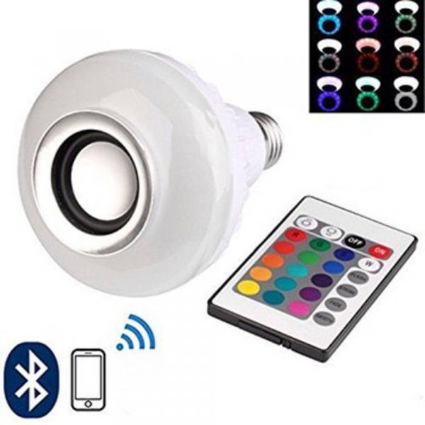 Lampada Musical Bluetooth Rgb com Controle de Led Caixa de Som - Import