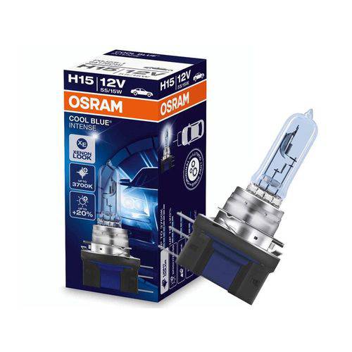 Lâmpada Osram Cool Blue Intense H15 Branca Unidade 3700K 55/15W - Efeito Xenon