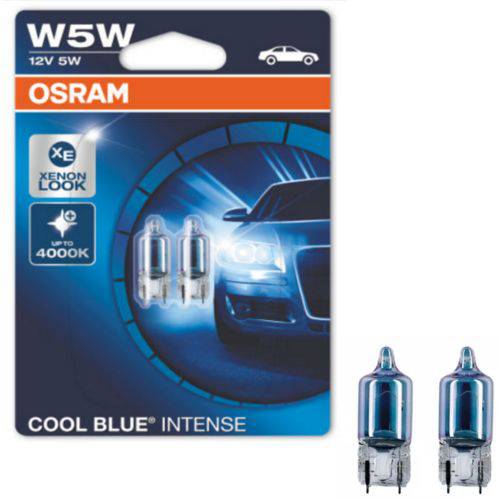 Lampada Osram Cool Blue Intense W5w Par Xenon Look