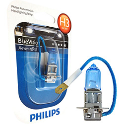 Lâmpada Philips Blue Vision 4.000K 55w Branca/Azulada Tipo H3 (01 Und)