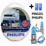 Lampada Philips Crystal Vision Ultra H3 55w Super Branca