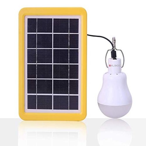 Tudo sobre 'Lampada Solar Led com Placa Recarregável Energia Solar Acampamento'