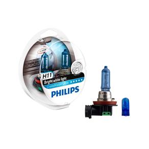 Lâmpada Super Branca Crystal Vision Ultra H11 Philips