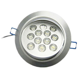 Lâmpada Super LED 12W Spot de Embutir Alumínio Branca Fria Bivolt