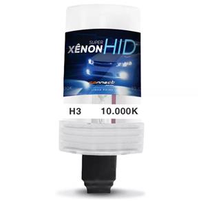 Lâmpada Xênon Reposição H3 10000K Tonalidade Azul Violeta