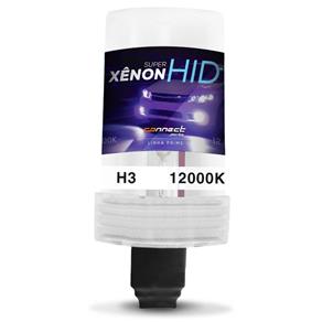Lâmpada Xênon Reposição H3 12000K Tonalidade Azul Violeta Escura