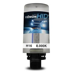 Lâmpada Xênon Reposição H16 8000K Tonalidade Azulada 12V 35W