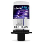 Lâmpada Xênon Reposição H4-2 12000K Tonalidade Azul Violeta Escura 12V 35W