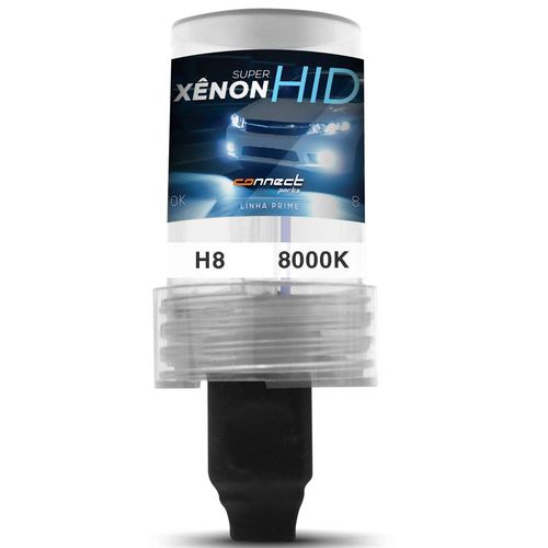 Lâmpada Xênon Reposição H8 8000K Tonalidade Azul 12V 35W