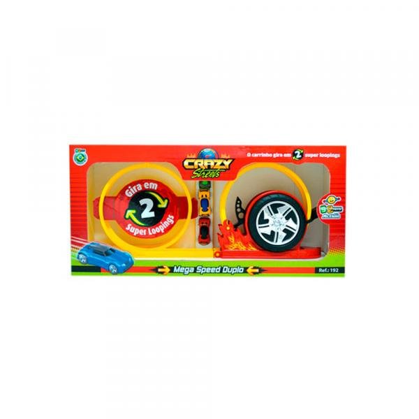 Lança Carros Mega Speed Duplo Looping - Bs Toys RV-455