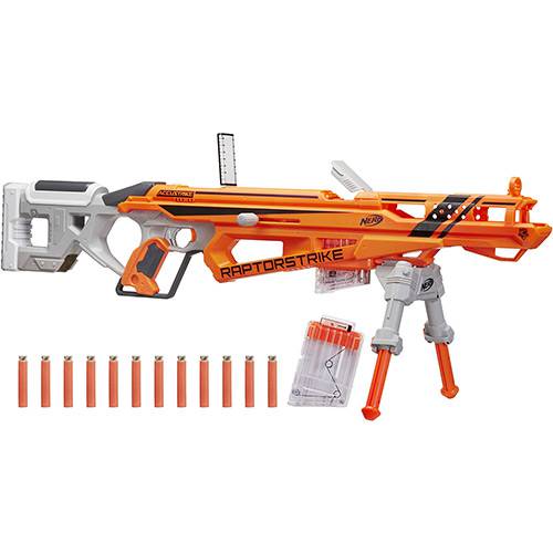 Tudo sobre 'Lança Dardo Nerf Accustrike Raptorstrike - Hasbro'